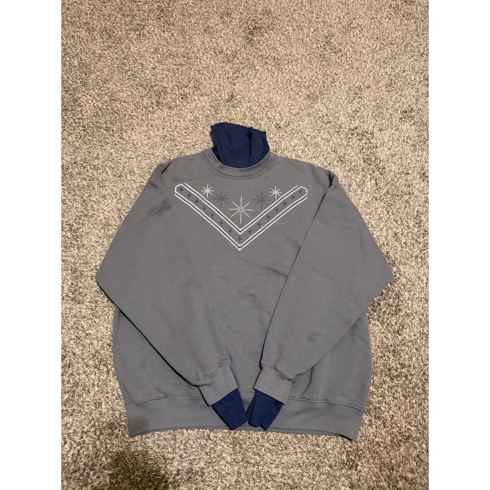 Vintage Grey (PFI Fashions) Turtle Neck Women's Long Sleeve